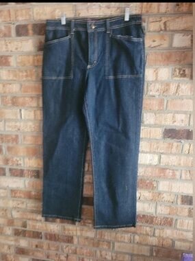 Gloria Vanderbilt Dark Blue Wide Leg Jeans
